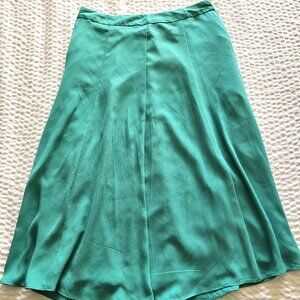 Forever 21 (Love 21) Women's Emerald Jade A-Line Pleated Midi Skirt